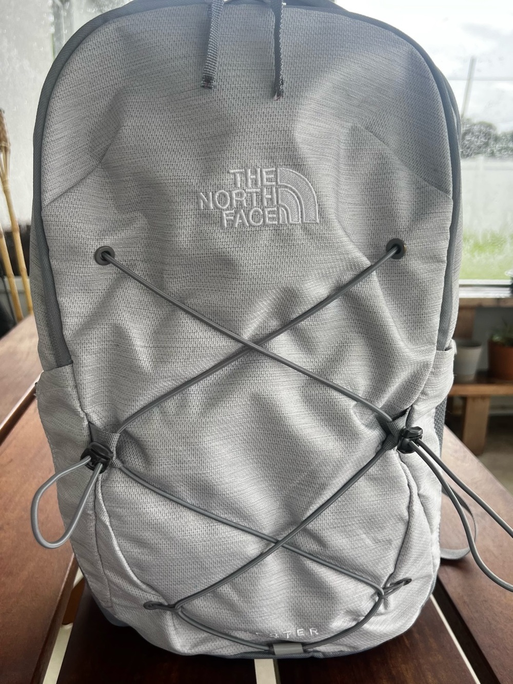 The North Face Light Grey Compact Everyday Backpack